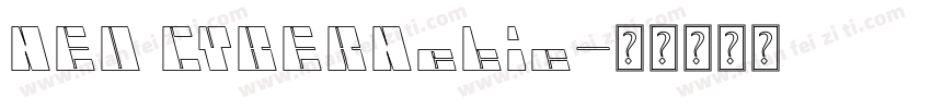 NEO CYBERNetic字体转换
